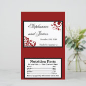 Microgolf Popcorn Wrapper Red Floral Filigree (Staand voorkant)