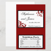 Microgolf Popcorn Wrapper Red Floral Filigree (Voorkant / Achterkant)