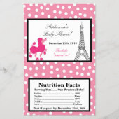 Microgolf Popcorn Wrapper Roze Podle Paris Eiffel Flyer (Voorkant)
