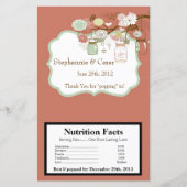 Microgolf Popcorn Wrapper Spring Floral Mason Jars (Voorkant)
