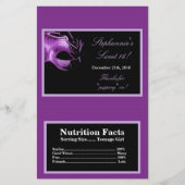 Microgolf Popcorn Wrapper Sweet 16 Paars Lila Flyer (Voorkant)