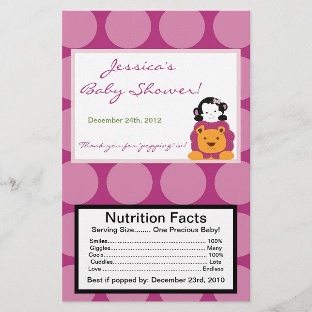 Microgolf Popcorn Wrapper Sweet Safari (Voorkant)