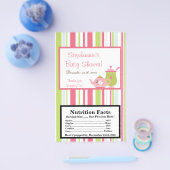 Microgolf Popcorn Wrapper Tea Party Pink Pastel Flyer (Enkel)