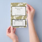 Microgolf Popcorn Wrapper White Ginkgo Leaves Flyer (Hand)