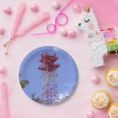 Microgolf relaisradio Telecom Tower Papieren Bordje (Feest)