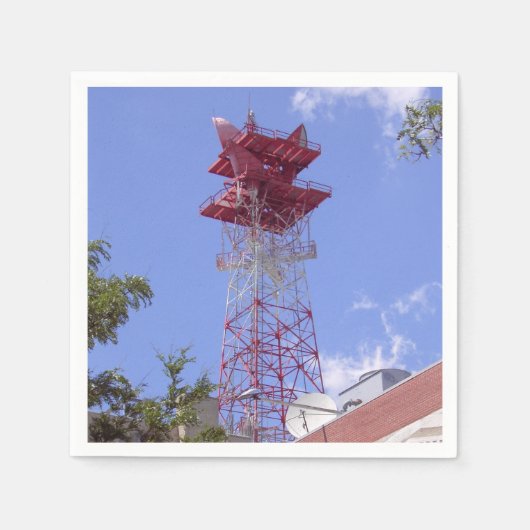 Microgolf relaisradio Telecom Tower Servetten (Voorkant)