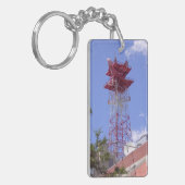 Microgolf relaisradio Telecom Tower Sleutelhanger (Voorkant Links)