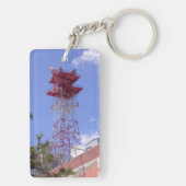 Microgolf relaisradio Telecom Tower Sleutelhanger (achterkant)
