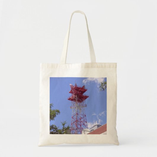 Microgolf relaisradio Telecom Tower Tote Bag (Voorkant)