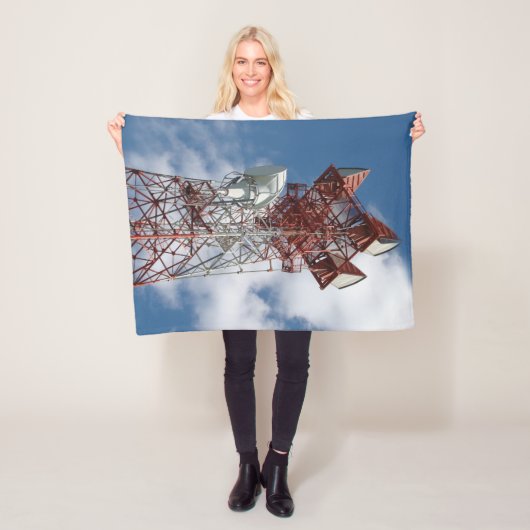 Microgolf Telecommunicatietoren Fleece Deken (In situ)