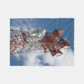 Microgolf Telecommunicatietoren Fleece Deken (Voorkant (Horizontaal))