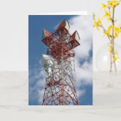 Microgolf Telecommunicatietoren Kaart (Gele Bloem)