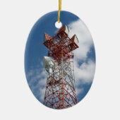 Microgolf Telecommunicatietoren Keramisch Ornament (Voorkant)