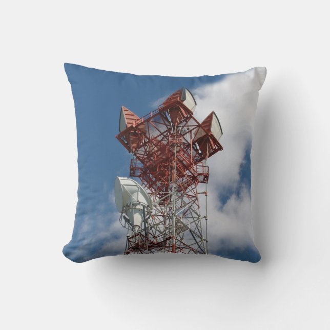 Microgolf Telecommunicatietoren Kussen (Voorkant)