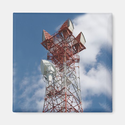 Microgolf Telecommunicatietoren Magneet (Voorkant)