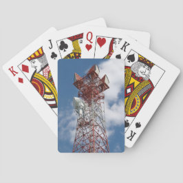 Microgolf Telecommunicatietoren Pokerkaarten