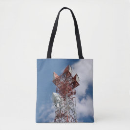 Microgolf Telecommunicatietoren Tote Bag