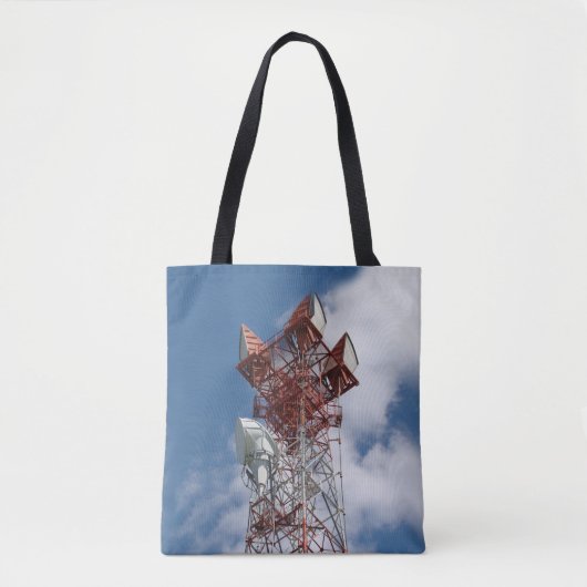 Microgolf Telecommunicatietoren Tote Bag (Voorkant)