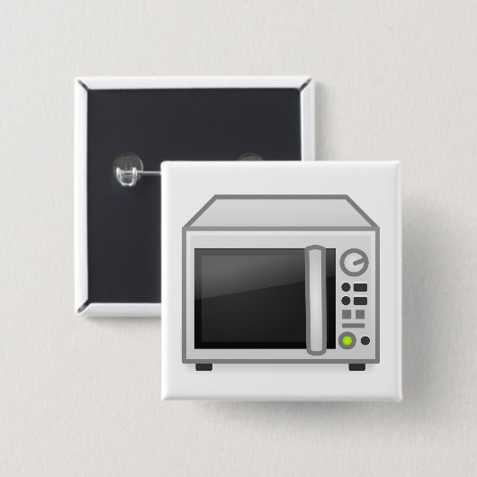 Microgolf Vierkante Button 5,1 Cm (Voorkant /achterkant)
