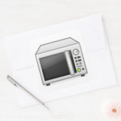 Microgolf Vierkante Sticker (Envelop)