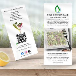 Microgreen Grower QR Code Publiciteit & Informatie Reclamekaart