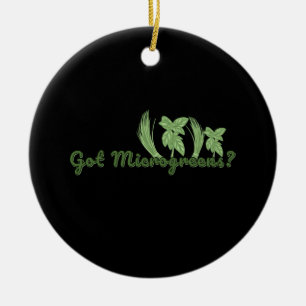 Microgreens Gardening Keramisch Ornament