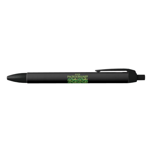 Microgreens Gardening Zwarte Inkt Pen (Bovenkant)
