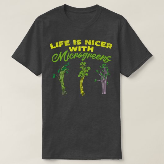Microgreens kiemgroenten 1 t-shirt (Design voorkant)