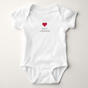 MicroInfluencer Baby Suit Red Heart Romper