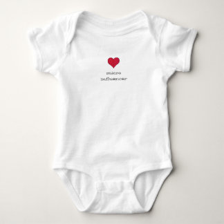 MicroInfluencer Baby Suit Red Heart Romper