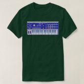 Microkorg Synthesizer Vaporwave T-shirt (Design voorkant)