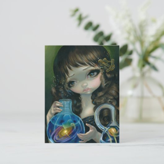 "Microkosmos:  Briefkaart "Galaxy" (Staand voorkant)