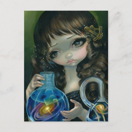 "Microkosmos:  Briefkaart "Galaxy" (Voorkant)