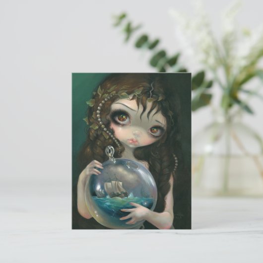 "Microkosmos: Briefkaart van Seascape (Staand voorkant)