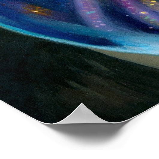 Microkosmos: Galaxy ART PRINT big eye lowbrow art (Hoek)