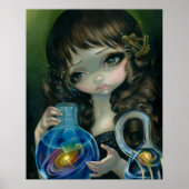 Microkosmos: Galaxy ART PRINT big eye lowbrow art (Voorkant)