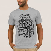 Microkosmos Macrocosm - Zwart T-shirt (Voorkant)