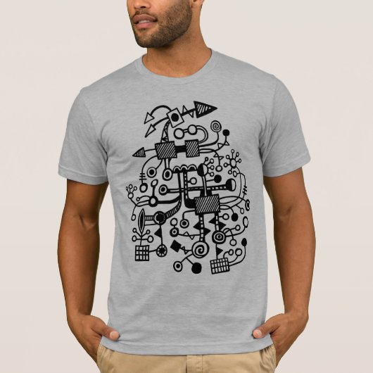 Microkosmos Macrocosm - Zwart T-shirt (Voorkant)