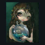Microkosmos: Seascape ART PRINT Pop Surrealisme<br><div class="desc">"Microcosm: Seascape" is het derde schilderij in mijn microcosms-serie - dat zich uitstrekt tot het thema van de alchemische microkosmos - miniatuur leven en werelden die zijn gemaakt in glazen potten of bekertjes. Deze installatie is voorzien van een prachtig meisje dat in een klassieke stijl is geschilderd en dat een...</div>