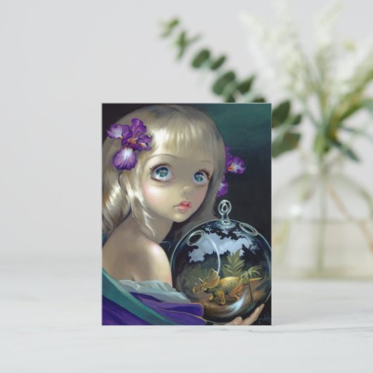 "Microkosmos: Triceratops" Briefkaart (Staand voorkant)