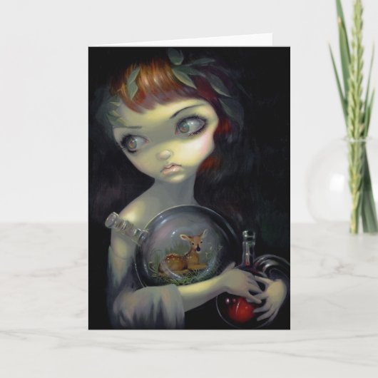 "Microkosmos: Wenskaart van Fawn het" Kaart (Voorkant)