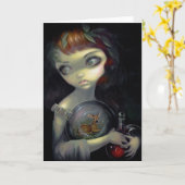 "Microkosmos: Wenskaart van Fawn het" Kaart (Gele Bloem)