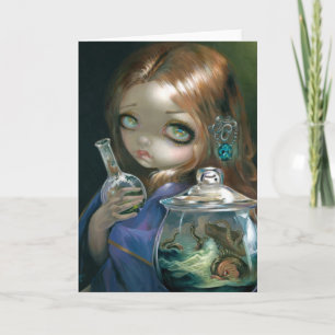 "Microkosmos:  Wenskaart zee Monsters" Kaart