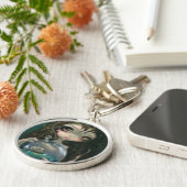 "Microkosmos: Zeegezicht" Sleutelhanger (Zijkant)