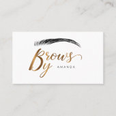 Microkristallijne kunstenaar in gouden kleur visitekaartje (Voorkant)