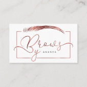 Microkristallijne kunstenaar in goudkleur van roos visitekaartje (Voorkant)