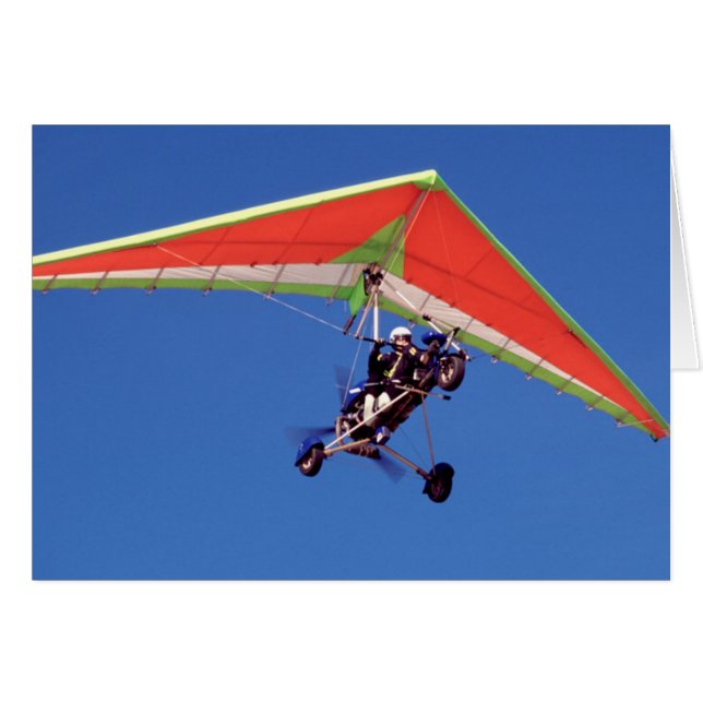 Microlight vliegen in de lucht, Western Cape (Voorkant Horizontaal)