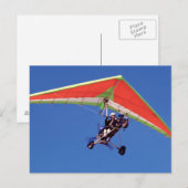 Microlight vliegen in de lucht, Westkaap Briefkaart (Voorkant / Achterkant)
