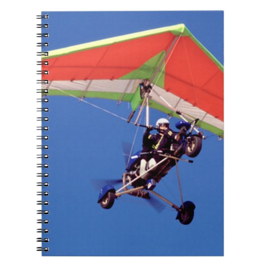 Microlight vliegen in de lucht, Westkaap Notitieboek (Voorkant)