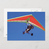 Microlight vliegen in lucht, Westerne kap Briefkaart (Voorkant / Achterkant)